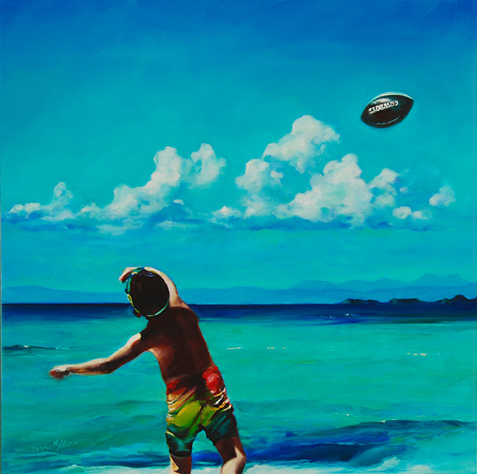 Belize vacation oil painting by Francene Christianson