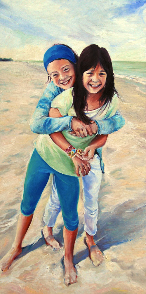 Family portrait paintings by francene Christianson